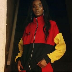 I.AM.GIA Blaster Colorblock Half Zip Sweatshirt Jacket Pullover Sweater